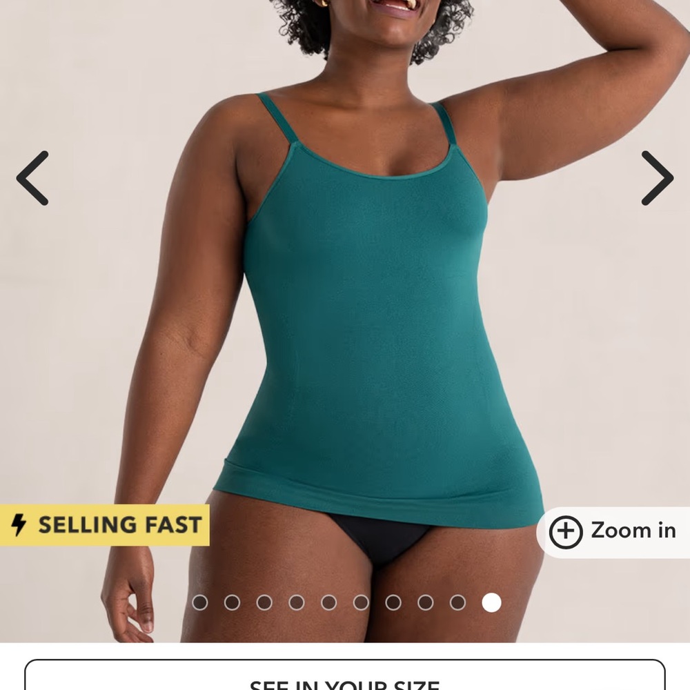 Shapermint Teal Tank Top